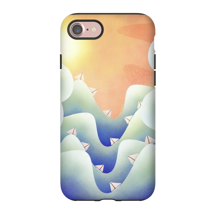 iPhone 7 StrongFit Deep ocean blue sailing by Steve Wade (Swade)