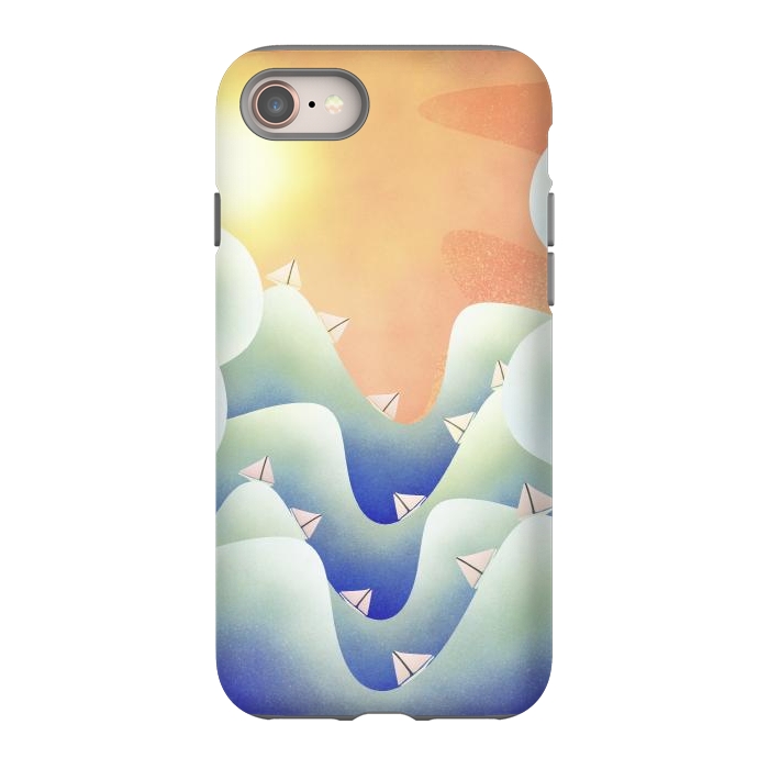 iPhone SE StrongFit Deep ocean blue sailing by Steve Wade (Swade)