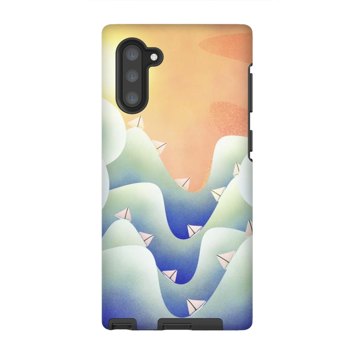 Galaxy Note 10 StrongFit Deep ocean blue sailing by Steve Wade (Swade)