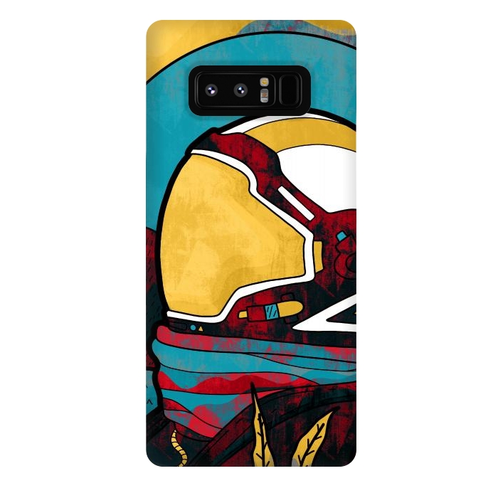 Galaxy Note 8 StrongFit The yellow astronaut explorer by Steve Wade (Swade)