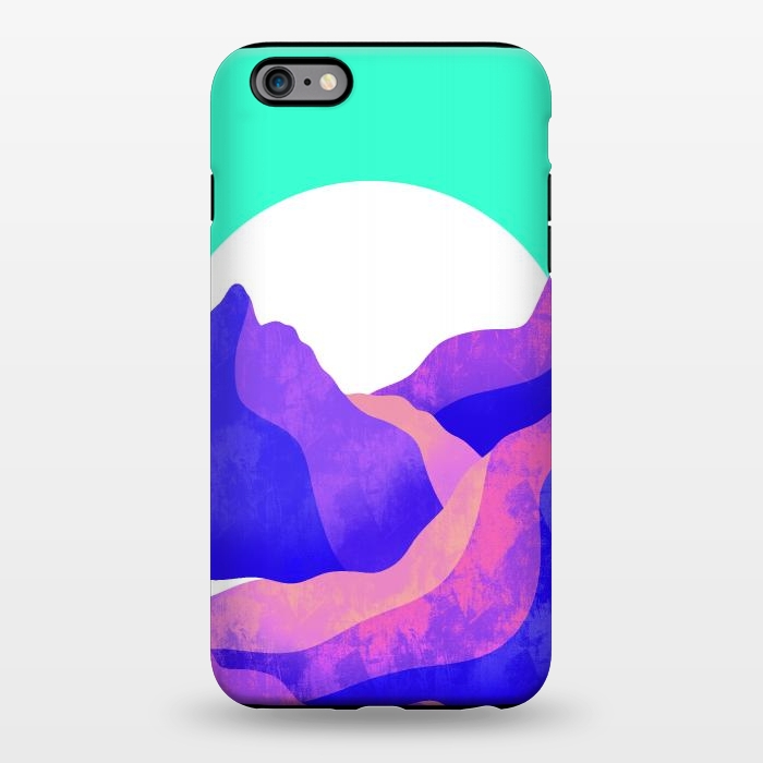 iPhone 6/6s plus StrongFit Purple textured mountains by Steve Wade (Swade)