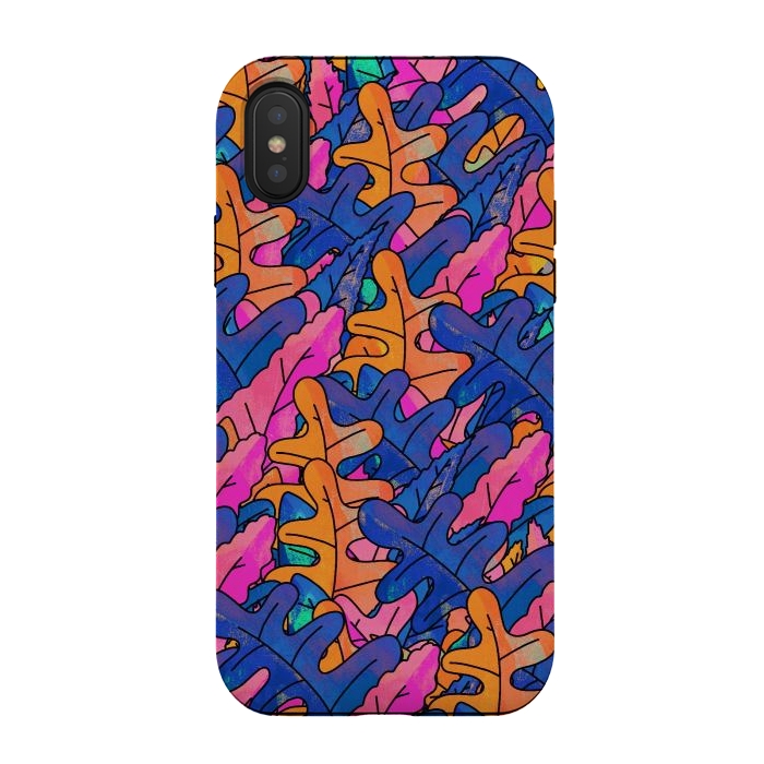 iPhone Xs / X StrongFit summer autumn leaves by Steve Wade (Swade)
