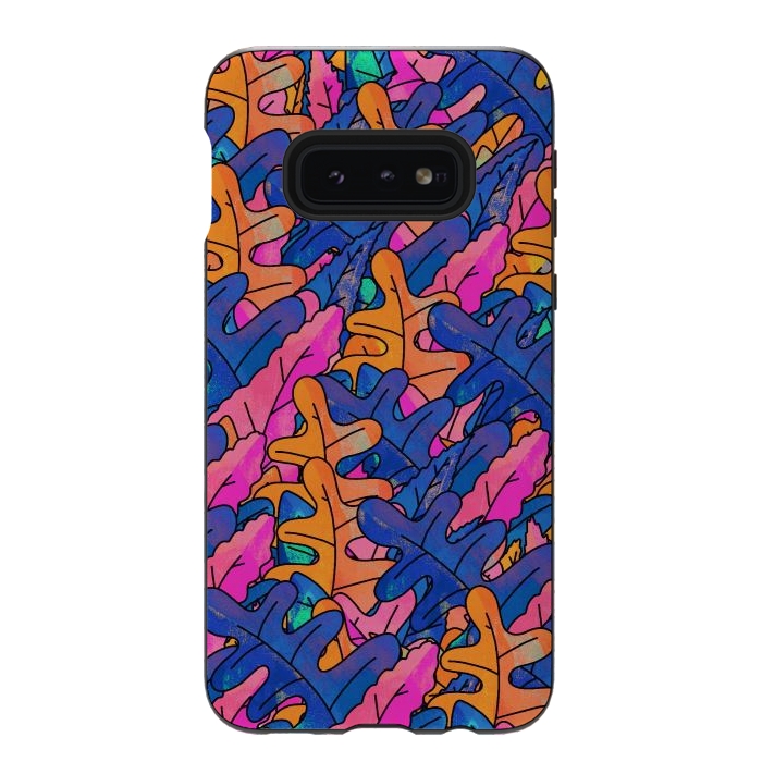 Galaxy S10e StrongFit summer autumn leaves by Steve Wade (Swade)