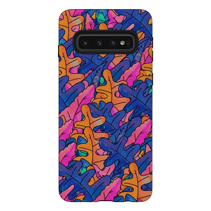 Galaxy S10 StrongFit summer autumn leaves by Steve Wade (Swade)