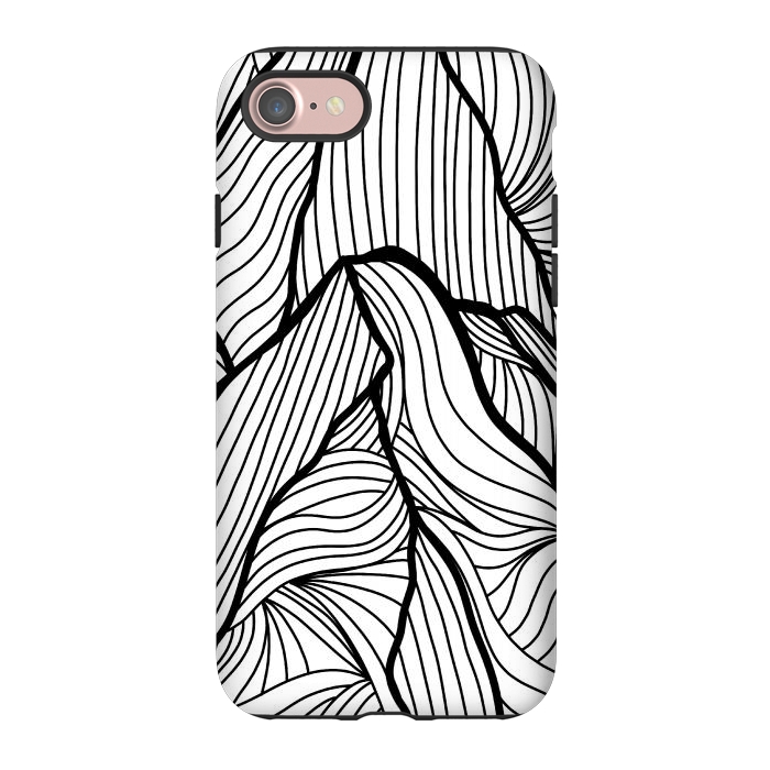 iPhone 7 StrongFit Mountains of lines by Steve Wade (Swade)