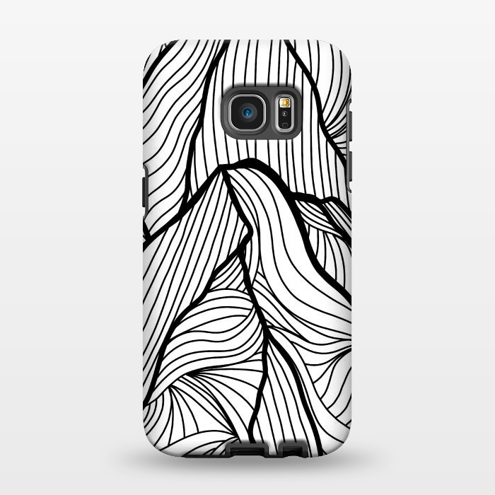 Galaxy S7 EDGE StrongFit Mountains of lines by Steve Wade (Swade)