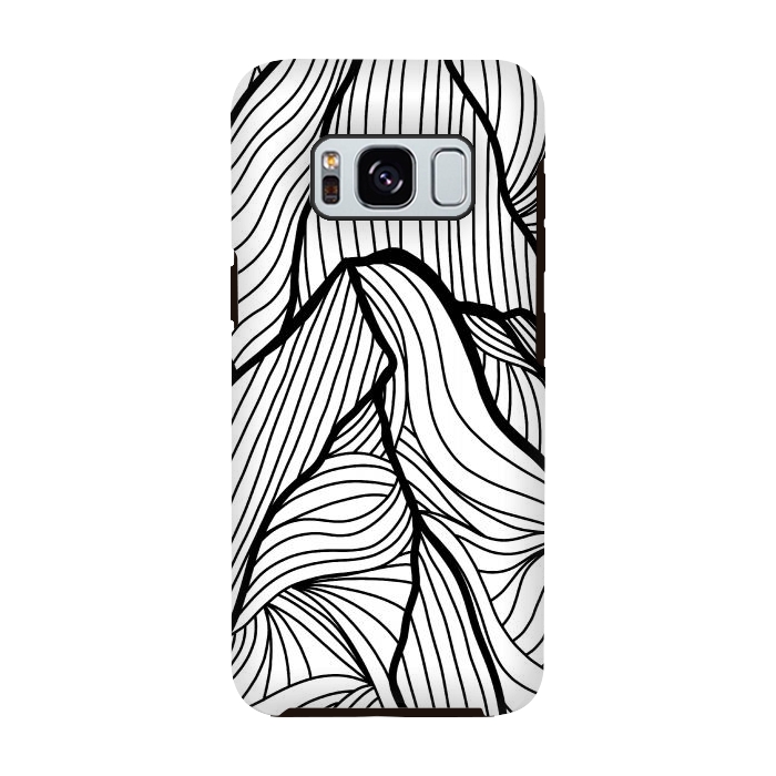 Galaxy S8 StrongFit Mountains of lines by Steve Wade (Swade)