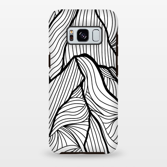 Galaxy S8 plus StrongFit Mountains of lines by Steve Wade (Swade)