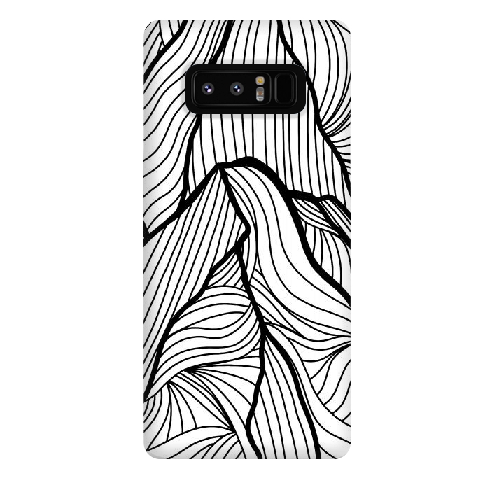 Galaxy Note 8 StrongFit Mountains of lines by Steve Wade (Swade)