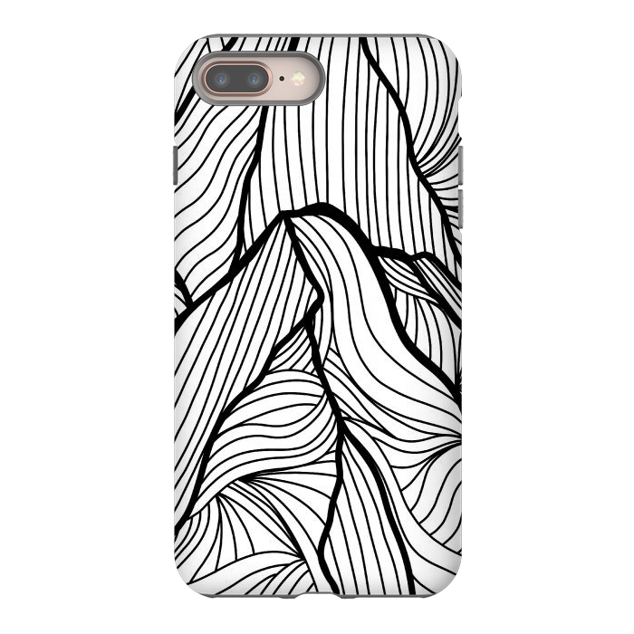 iPhone 8 plus StrongFit Mountains of lines by Steve Wade (Swade)