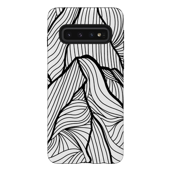 Galaxy S10 StrongFit Mountains of lines by Steve Wade (Swade)