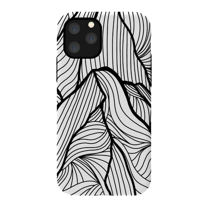 iPhone 11 Pro StrongFit Mountains of lines by Steve Wade (Swade)