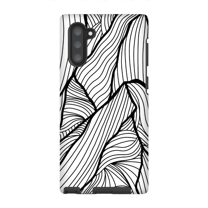 Galaxy Note 10 StrongFit Mountains of lines by Steve Wade (Swade)