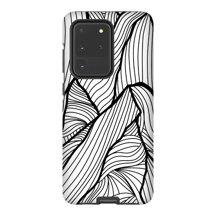 Galaxy S20 Ultra StrongFit Mountains of lines by Steve Wade (Swade)