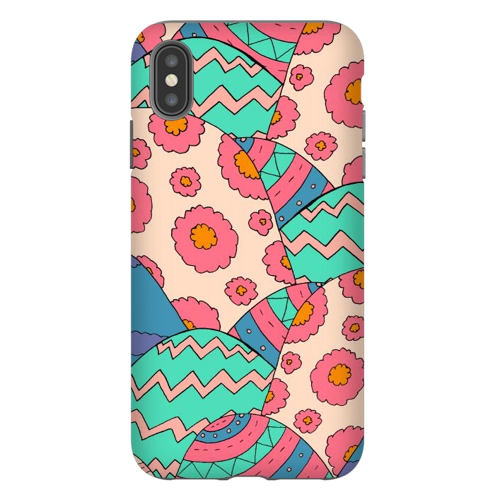 iPhone Xs Max StrongFit Flower pattern hills by Steve Wade (Swade)
