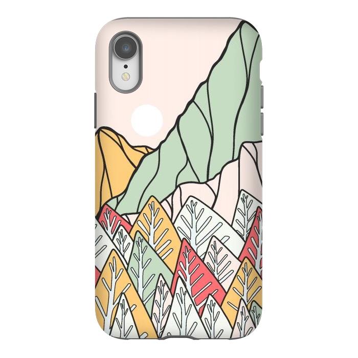 iPhone Xr StrongFit Autumnal forest mountains by Steve Wade (Swade)
