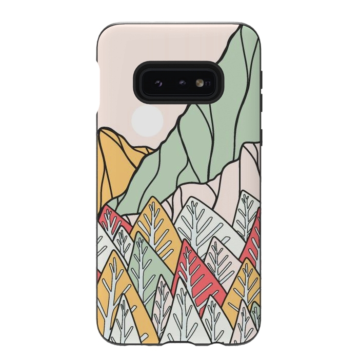Galaxy S10e StrongFit Autumnal forest mountains by Steve Wade (Swade)