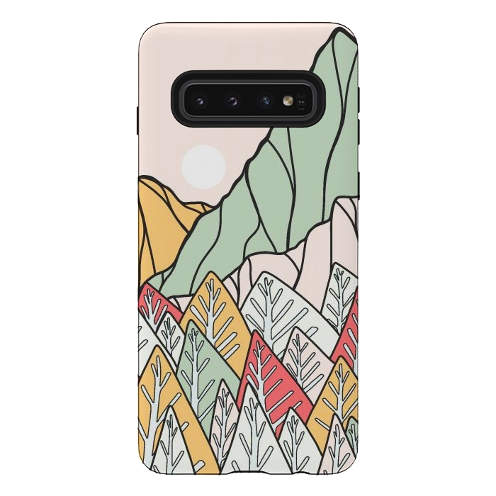 Galaxy S10 StrongFit Autumnal forest mountains by Steve Wade (Swade)