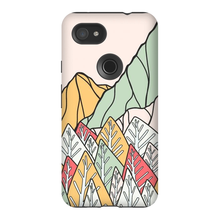 Pixel 3AXL StrongFit Autumnal forest mountains by Steve Wade (Swade)