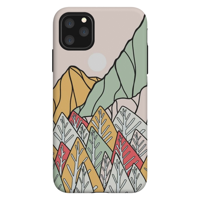 iPhone 11 Pro Max StrongFit Autumnal forest mountains by Steve Wade (Swade)