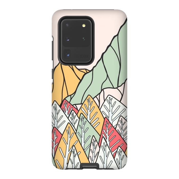 Galaxy S20 Ultra StrongFit Autumnal forest mountains by Steve Wade (Swade)