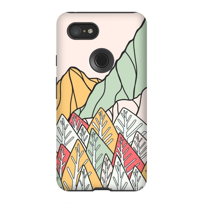 Pixel 3XL StrongFit Autumnal forest mountains by Steve Wade (Swade)