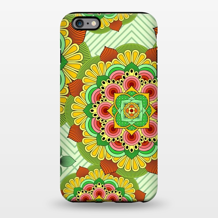 iPhone 6/6s plus StrongFit Mandala African Zen Floral Ethnic Art Textile by ArtsCase