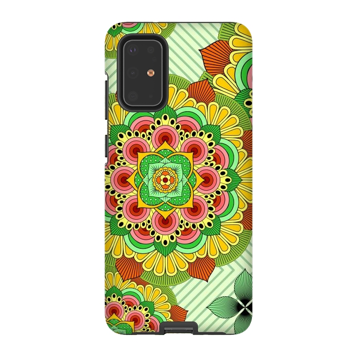Galaxy S20 Plus StrongFit Mandala African Zen Floral Ethnic Art Textile by ArtsCase