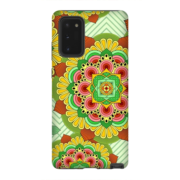 Galaxy Note 20 StrongFit Mandala African Zen Floral Ethnic Art Textile by ArtsCase