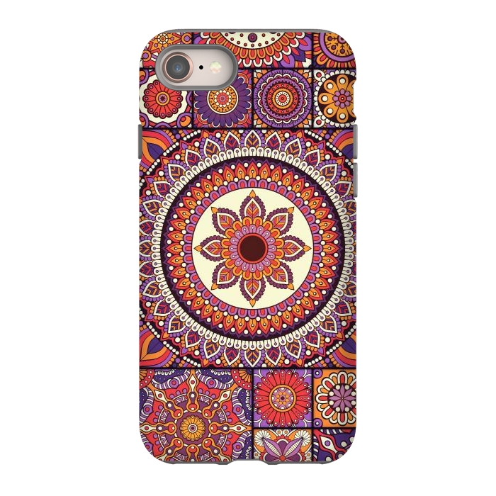 iPhone 8 StrongFit Mandala Pattern Design with Period Decorative Elements by ArtsCase