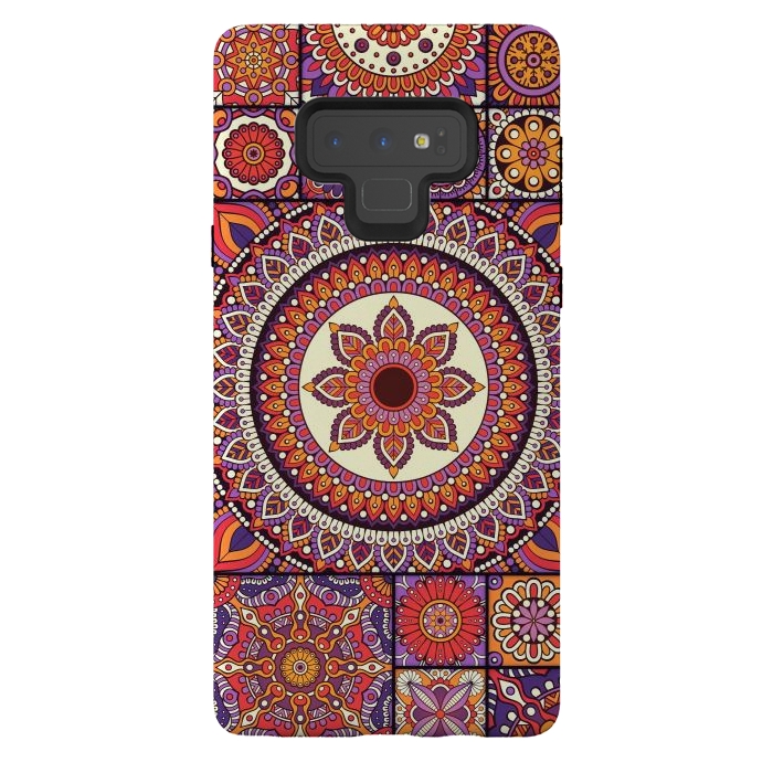 Galaxy Note 9 StrongFit Mandala Pattern Design with Period Decorative Elements by ArtsCase