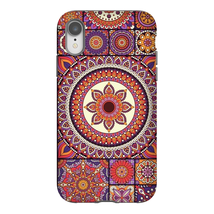 iPhone Xr StrongFit Mandala Pattern Design with Period Decorative Elements by ArtsCase