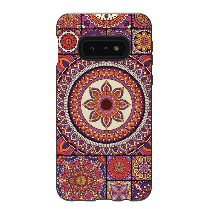 Galaxy S10e StrongFit Mandala Pattern Design with Period Decorative Elements by ArtsCase