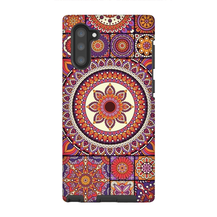 Galaxy Note 10 StrongFit Mandala Pattern Design with Period Decorative Elements by ArtsCase