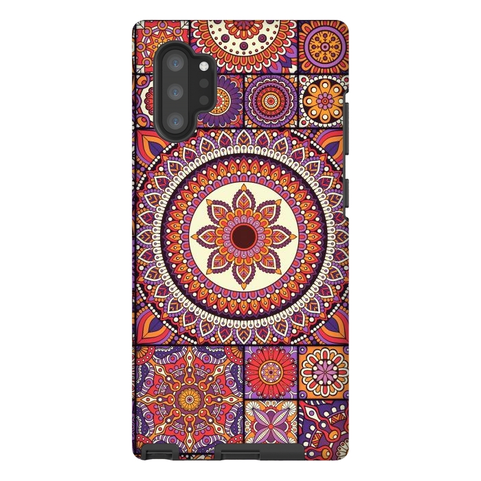 Galaxy Note 10 plus StrongFit Mandala Pattern Design with Period Decorative Elements by ArtsCase