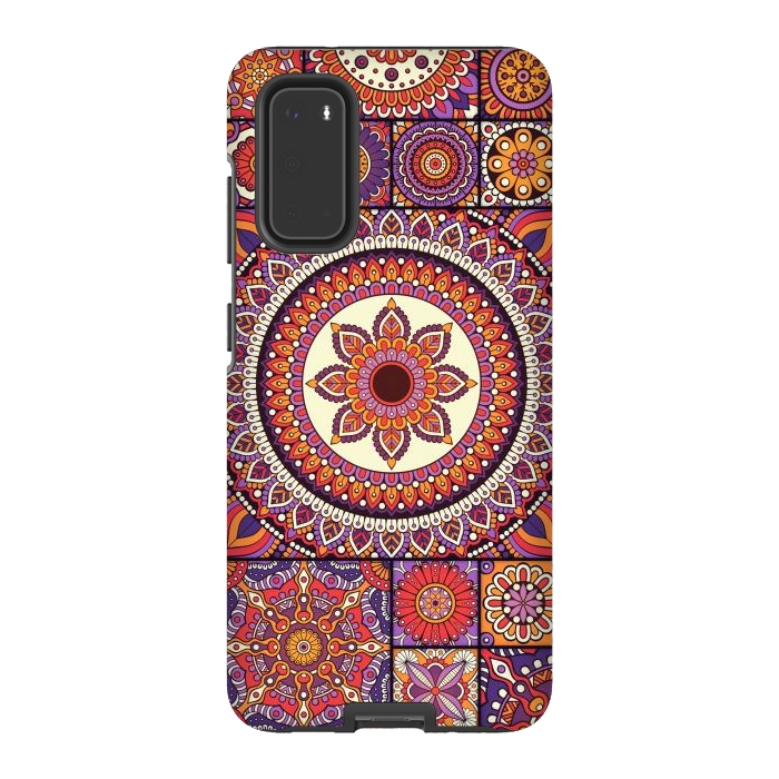 Galaxy S20 StrongFit Mandala Pattern Design with Period Decorative Elements by ArtsCase