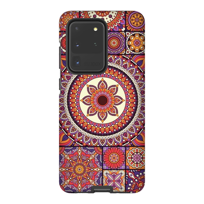 Galaxy S20 Ultra StrongFit Mandala Pattern Design with Period Decorative Elements by ArtsCase