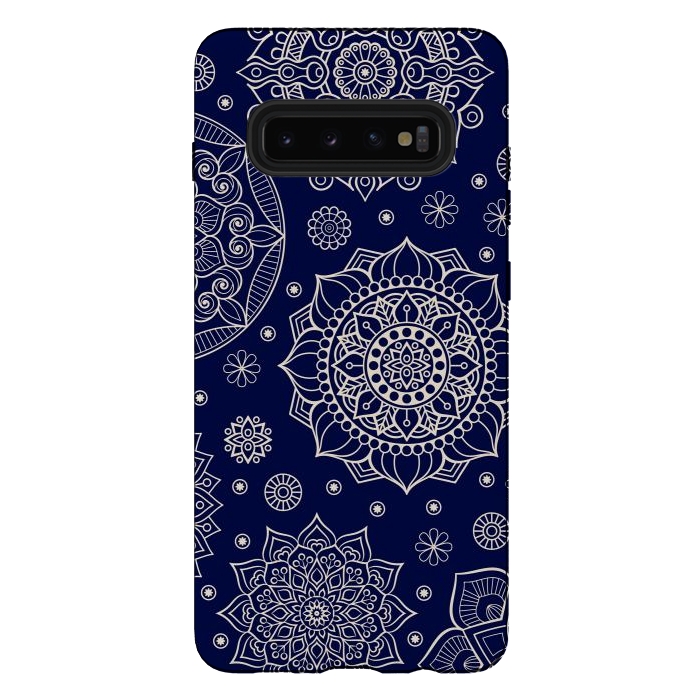 Galaxy S10 plus StrongFit Mandala Pattern with Vintage Decorative Elements by ArtsCase