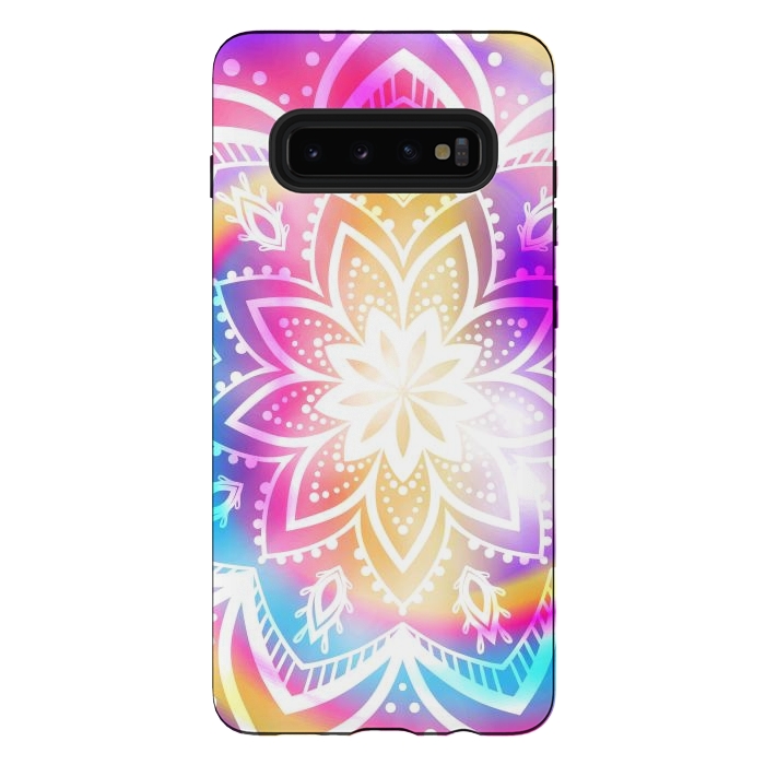 Galaxy S10 plus StrongFit Mandala with Hippie Style by ArtsCase