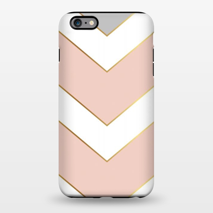 iPhone 6/6s plus StrongFit Marble with Geometric Design Golden I by ArtsCase