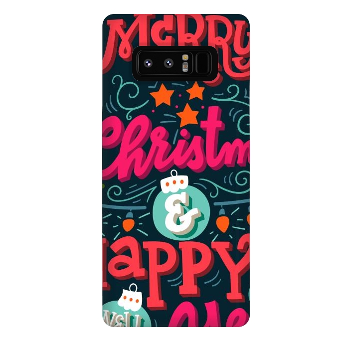 Galaxy Note 8 StrongFit Merry Christmas and Happy New Year 1 by ArtsCase