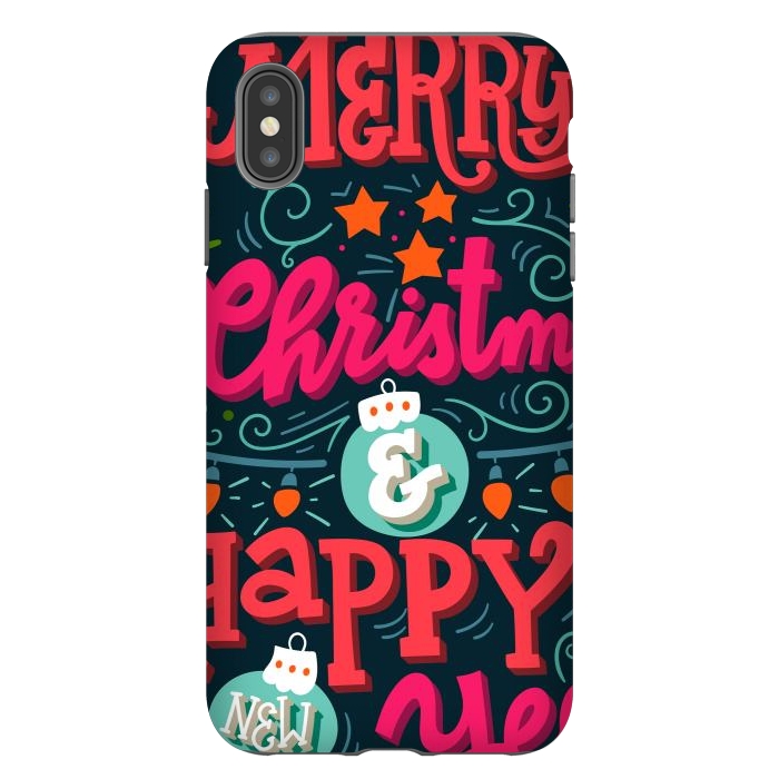 iPhone Xs Max StrongFit Merry Christmas and Happy New Year 1 by ArtsCase