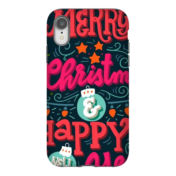iPhone Xr StrongFit Merry Christmas and Happy New Year 1 by ArtsCase