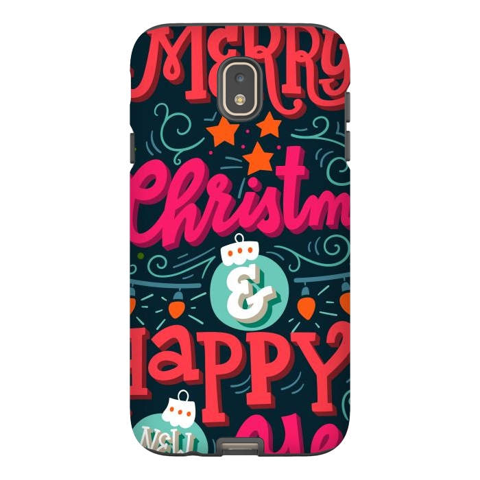 Galaxy J7 StrongFit Merry Christmas and Happy New Year 1 by ArtsCase