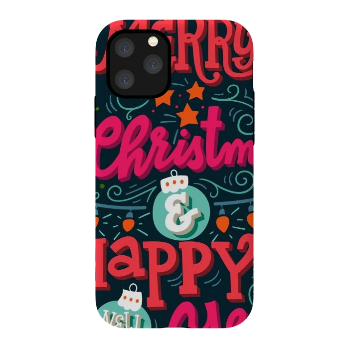 iPhone 11 Pro StrongFit Merry Christmas and Happy New Year 1 by ArtsCase