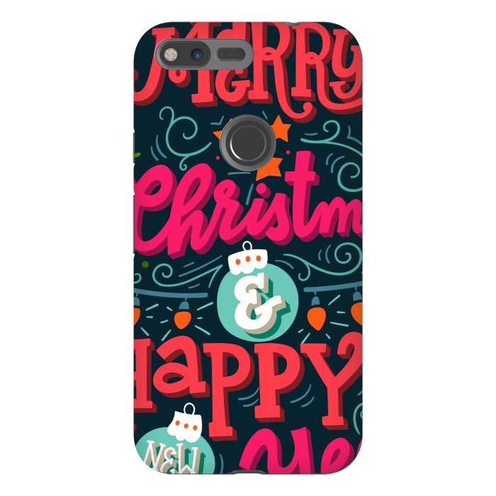 Pixel XL StrongFit Merry Christmas and Happy New Year 1 by ArtsCase
