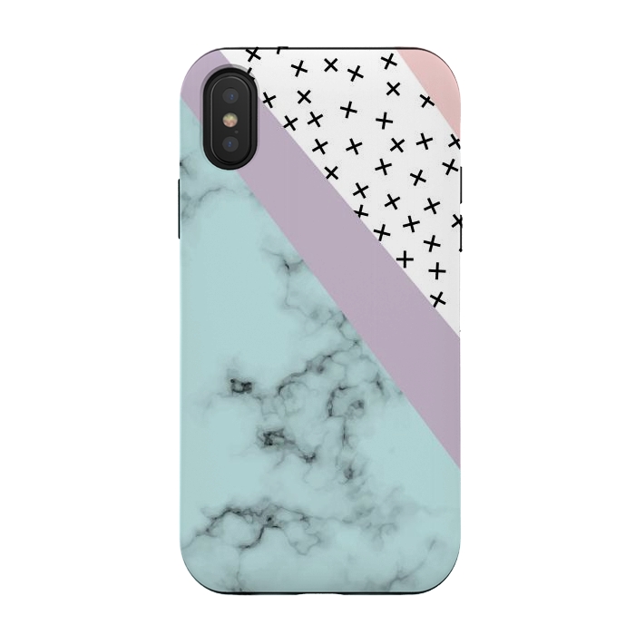 iPhone Xs / X StrongFit Minimum Creative Marble by ArtsCase
