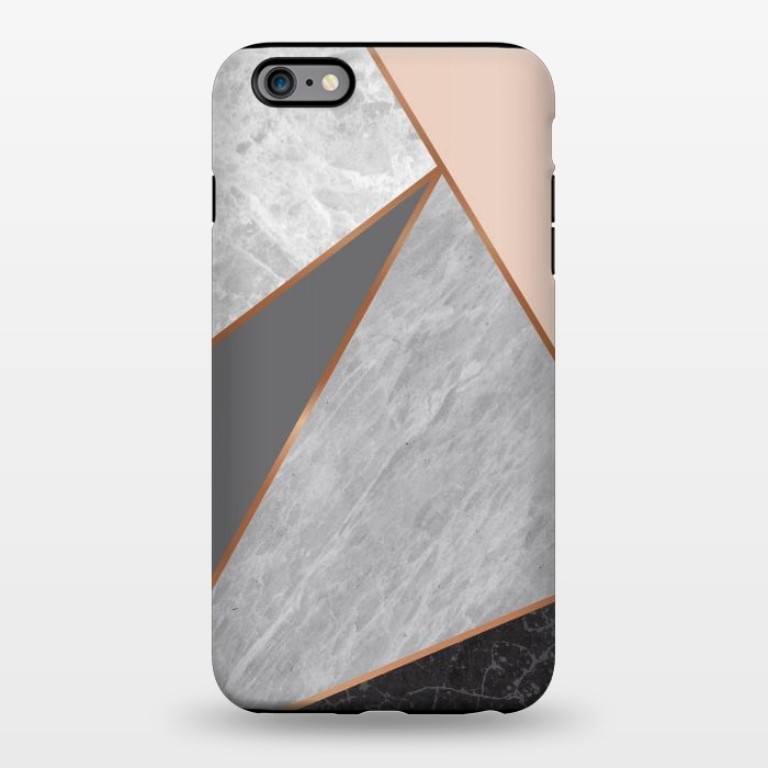 iPhone 6/6s plus StrongFit Modern Geometric Minimalist with Marble Texture by ArtsCase