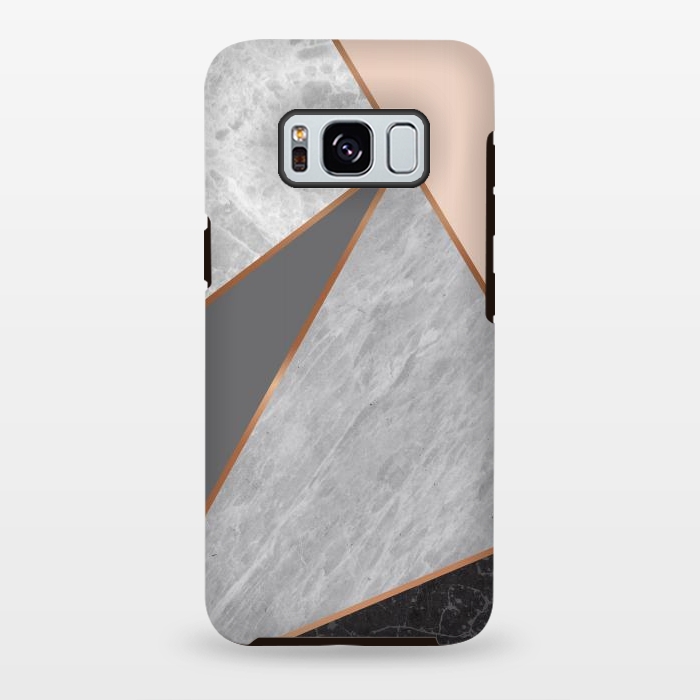 Galaxy S8 plus StrongFit Modern Geometric Minimalist with Marble Texture by ArtsCase