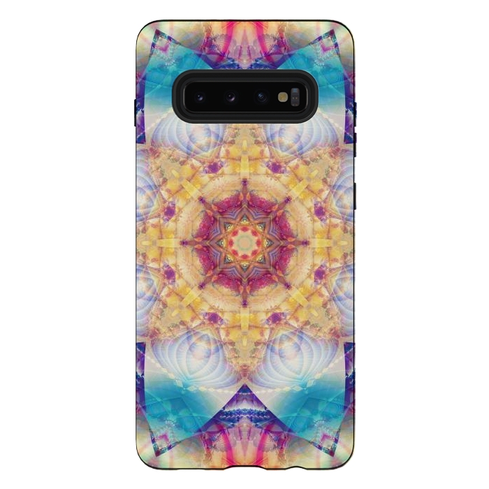 Galaxy S10 plus StrongFit multicolored Design Pattern by ArtsCase